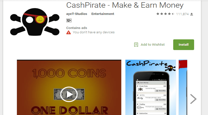 cashpirate DzTechs | أفضل تطبيقات ربح الأموال: استغل إمكانيات هاتفك الذكي لكسب أكثر من 500 دولار في الشهر