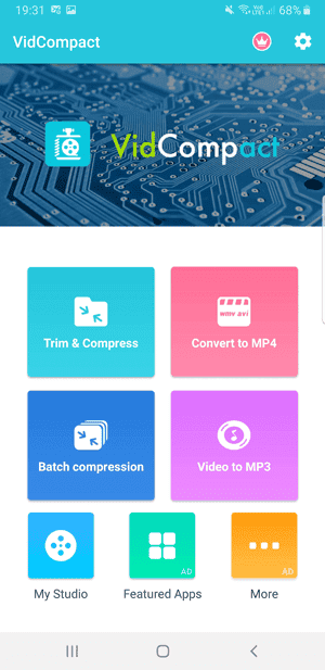 vidcompact 1 min DzTechs | أفضل تطبيقات تحويل الفيديو المجانية لـ Android التي لا تملؤها الإعلانات