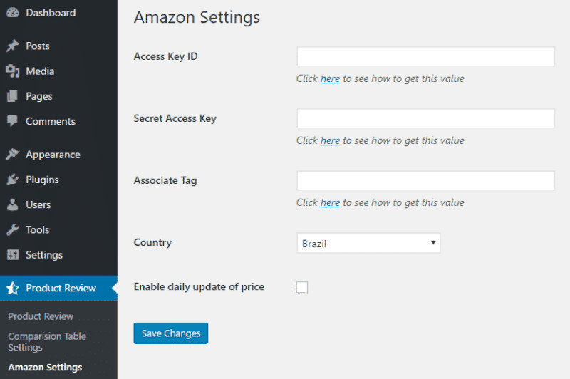 amazon settings min DzTechs | كيفية بدء موقع WordPress لمراجعة المنتجات وكسب المال