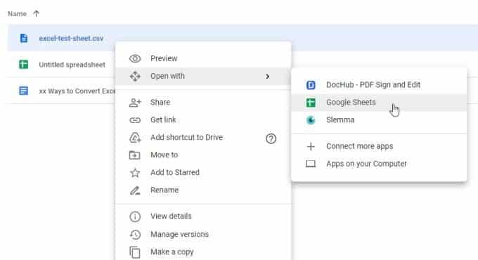 أفضل الطرق لتحويل ملف Excel إلى جداول بيانات Google - Google Office Suite