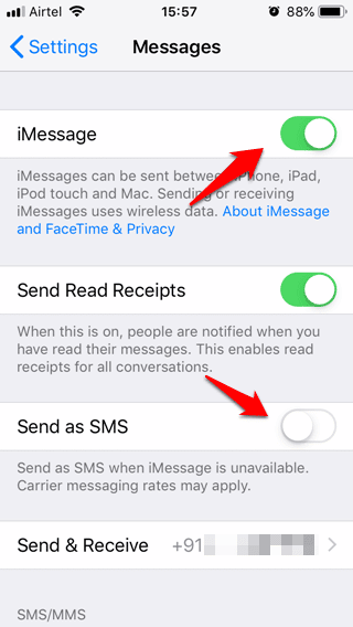 جهاز Iphone لا يقوم بإرسال رسائل نصية هنا 12 طريقة لإصلاحه
